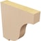 Ekena Millwork 2"W x 10"D x 10"H Thin Van Buren Rough Cedar Woodgrain TimberThane Corbel, Primed Tan CORUR02X10X10VANRCPR - alternate 6